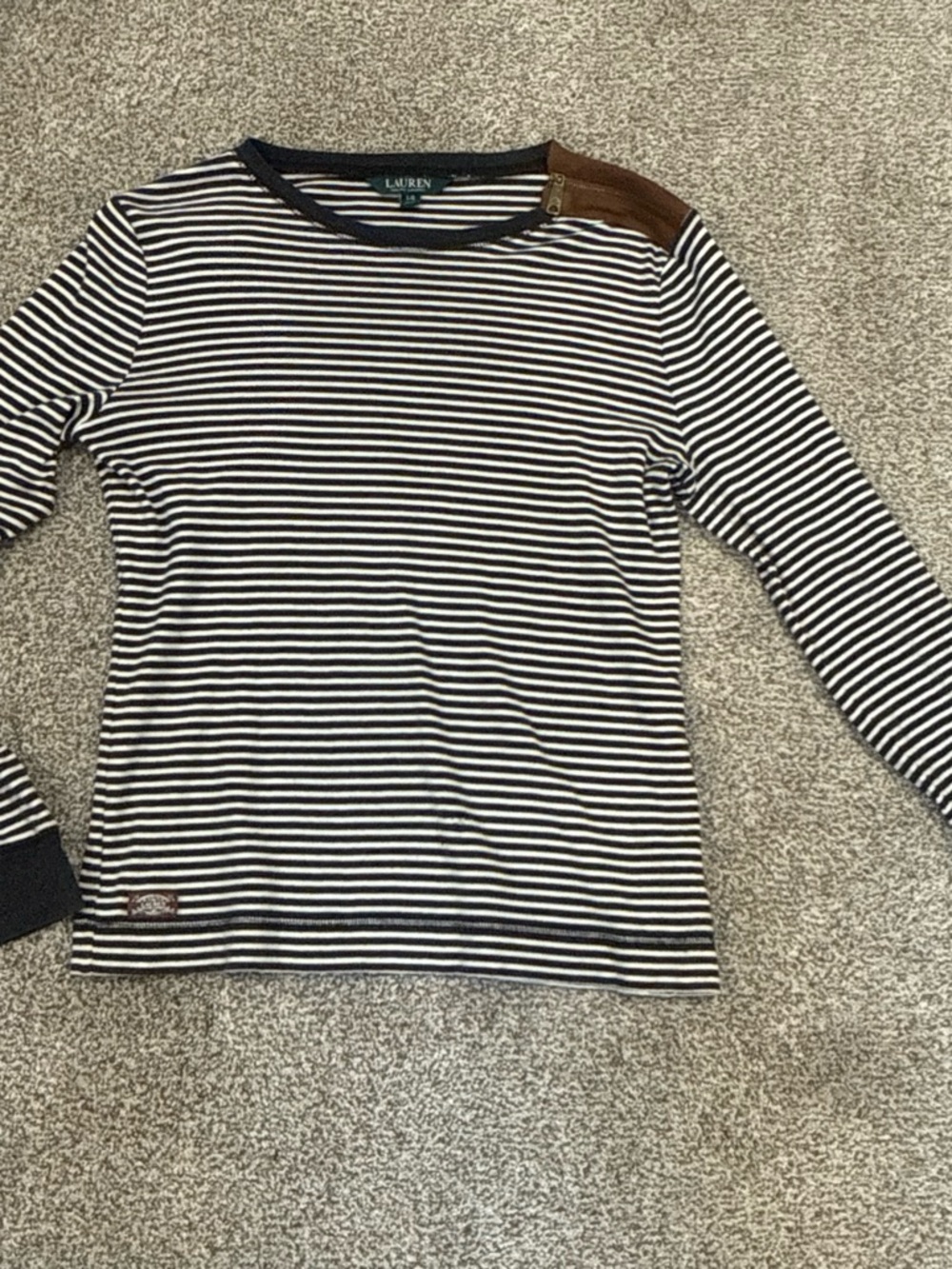 Ralph Lauren Zip-Shoulder Top